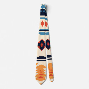 Zuidwestelijke Stam- Azteekse Geometrische Boho Stropdas