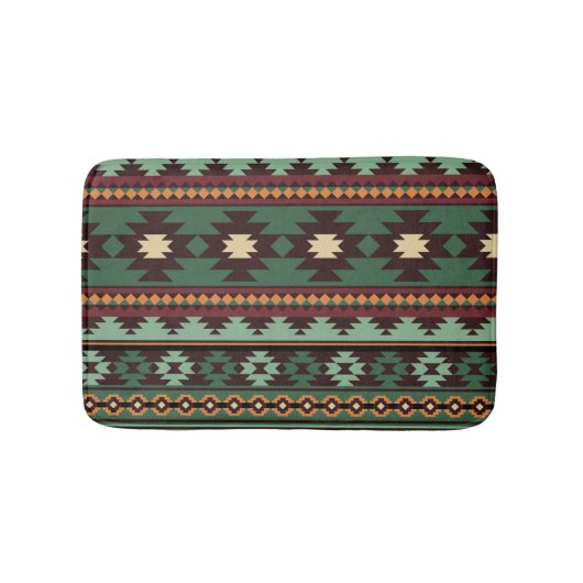 Zuidwestelijke stam groen bruin badmat (Voorkant)