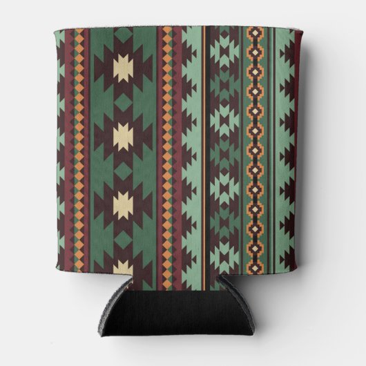 Zuidwestelijke stam groen bruin blikjeskoeler (Voorkant)