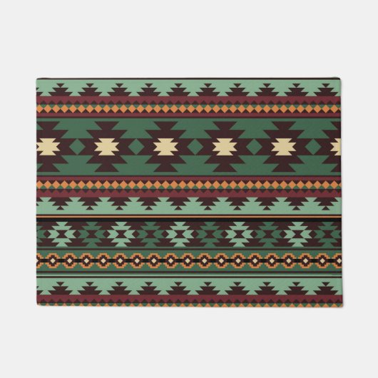 Zuidwestelijke stam groen bruin deurmat (Voorkant)
