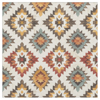 Zuidwestelijke Starburst Patroon-Rustic Tribal Stof