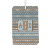 Zuidwestelijke Stijl Blauw Bruin Geometrisch Geper Luchtverfrisser (Achterkant)