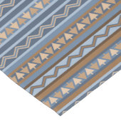 Zuidwestelijke Stijl Blauw en Bruin Geometrisch Pa Korte Tafelloper (Hoek)