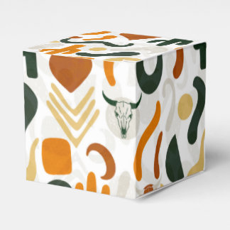 Zuidwestelijke stijl cactus stier schedel cowboy p bedankdoosjes