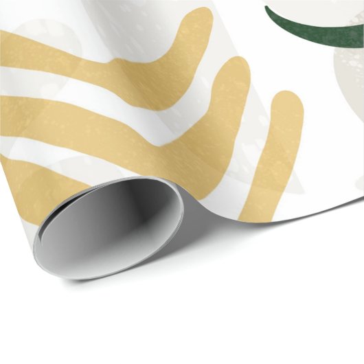 Zuidwestelijke stijl cactus stier schedel cowboy p cadeaupapier (Rol Hoek)