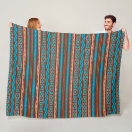 Zuidwestelijke stijl geometrisch ontwerp Cameron G Fleece Deken
