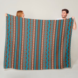 Zuidwestelijke stijl geometrisch ontwerp Cameron G Fleece Deken