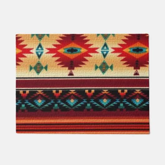 Zuidwestelijke stijl patroon deur mat (Voorkant)