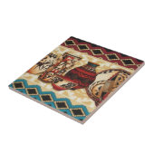 Zuidwestelijke Stijl Pattern Tegel Tegeltje (Zijkant)