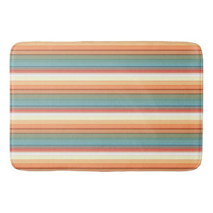 Zuidwestelijke strepen gedempte kleur badmat