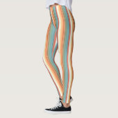 Zuidwestelijke strepen gedempte kleur leggings (Links)