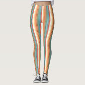 Zuidwestelijke strepen gedempte kleur leggings (Voorkant)