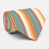Zuidwestelijke strepen gedempte kleur stropdas (Opgerold)