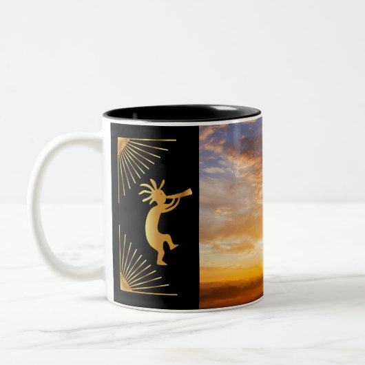 Zuidwestelijke Sun Kokopelli Koffie Mok (Links)