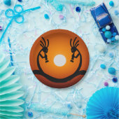 Zuidwestelijke Sun Kokopelli Papieren Bordje (Feest)