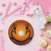 Zuidwestelijke Sun Kokopelli Papieren Bordje (Feest)