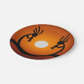 Zuidwestelijke Sun Kokopelli Papieren Bordje (Gekanteld)