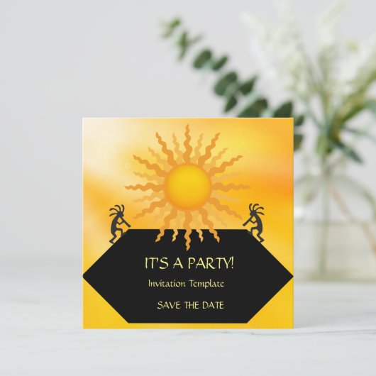 Zuidwestelijke Sun Two Kokopellis Kaart (Staand voorkant)