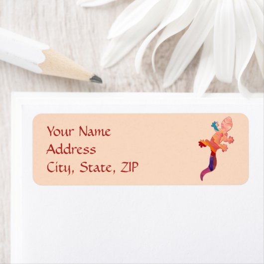 Zuidwestelijke Sunset Lizard Etiket (Insitu)