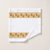 Zuidwestelijke tegengestelde dansende Kokopelli mu Bad Handdoek (Wasdoekje)