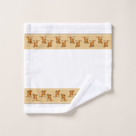 Zuidwestelijke tegengestelde dansende Kokopelli mu Bad Handdoek (Wasdoekje)