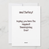 Zuidwestelijke Thanksgiving met Cat Feestdagenkaart (Achterkant)