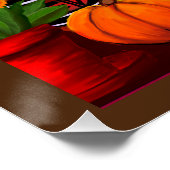 Zuidwestelijke Thanksgiving met pompoenen Perfect Poster (Hoek)