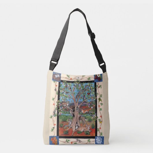 Zuidwestelijke Tree of Life Design Vier Seizoen Ta Crossbody Tas (Voorkant)