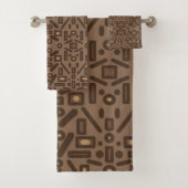 Zuidwestelijke Tribal Abstract Pattern Art Design Bad Handdoek (Insitu)