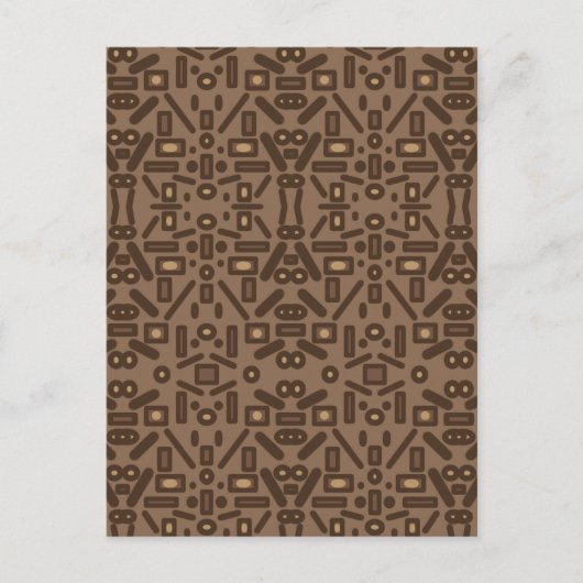 Zuidwestelijke Tribal Abstract Pattern Art Design Briefkaart (Voorkant)