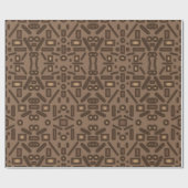 Zuidwestelijke Tribal Abstract Pattern Art Design Cadeaupapier (Vlak)