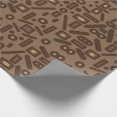 Zuidwestelijke Tribal Abstract Pattern Art Design Cadeaupapier (Hoek)