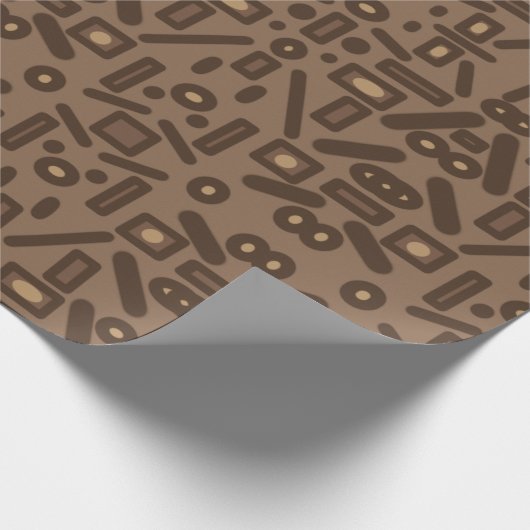 Zuidwestelijke Tribal Abstract Pattern Art Design Cadeaupapier (Hoek)