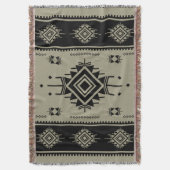 Zuidwestelijke Tribal Geometrische Geweven Tapijt Deken (Voorkant Verticaal)