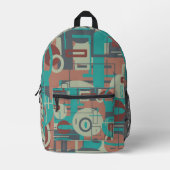 Zuidwestelijke Tribal Geometrische vormen Abstract Bedrukte Rugzak (Voorkant)