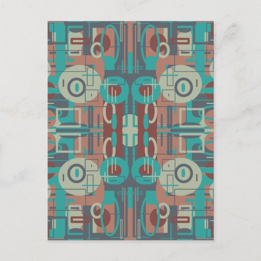 Zuidwestelijke Tribal Geometrische vormen Abstract Briefkaart (Voorkant)