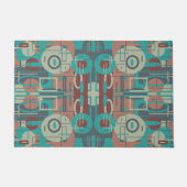 Zuidwestelijke Tribal Geometrische vormen Abstract Deurmat (Voorkant)