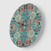 Zuidwestelijke Tribal Geometrische vormen Abstract Grote Klok (Hoek)