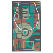 Zuidwestelijke Tribal Geometrische vormen Abstract Klein Cadeauzakje (Achterkant)