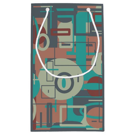 Zuidwestelijke Tribal Geometrische vormen Abstract Klein Cadeauzakje (Achterkant)