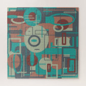 Zuidwestelijke Tribal Geometrische vormen Abstract Legpuzzel (Horizontaal)