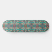 Zuidwestelijke Tribal Geometrische vormen Abstract Persoonlijk Skateboard (Horizontaal)
