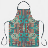 Zuidwestelijke Tribal Geometrische vormen Abstract Schort (Voorkant)