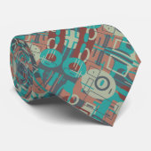 Zuidwestelijke Tribal Geometrische vormen Abstract Stropdas (Opgerold)