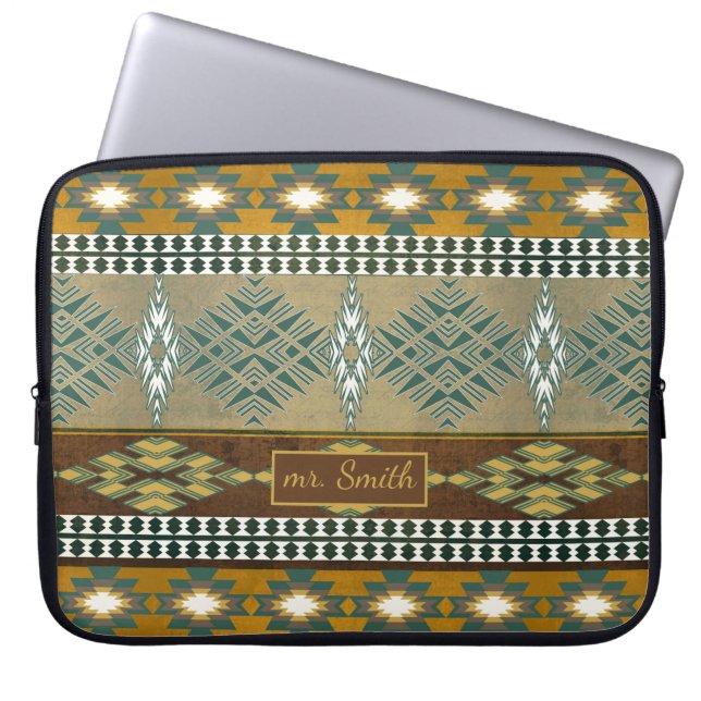 Zuidwestelijke tribale laptophoes laptop sleeve (Voorkant)