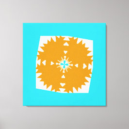 Zuidwestelijke trillingen Multi-kleurpatroon Canvas Afdruk