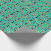 Zuidwestelijke Tropische Boho Chique Geode Patroon Cadeaupapier (Hoek)