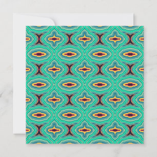 Zuidwestelijke Tropische Boho Chique Geode Patroon Kaart