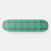 Zuidwestelijke Tropische Boho Chique Geode Patroon Persoonlijk Skateboard (Horizontaal)