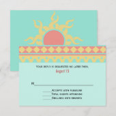 Zuidwestelijke Trouw RSVP Kaart Tribal Sun (Voorkant / Achterkant)